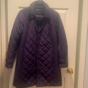 Like new Lands End 3/4 length purple coat